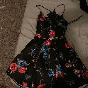 Very cute formal dance flower dress only worn once (size 9)